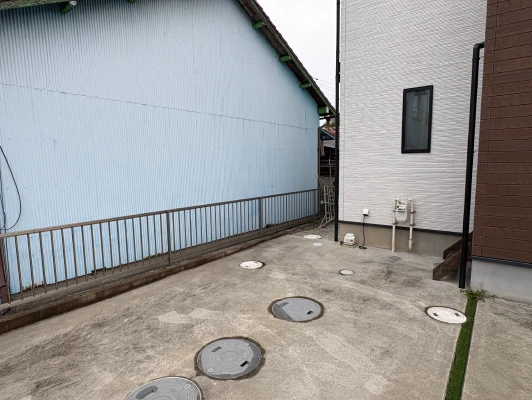 エコキュートの搬入経路の写真