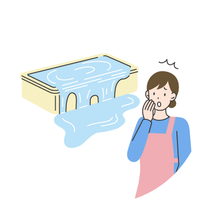 お湯張りの量が安定しない