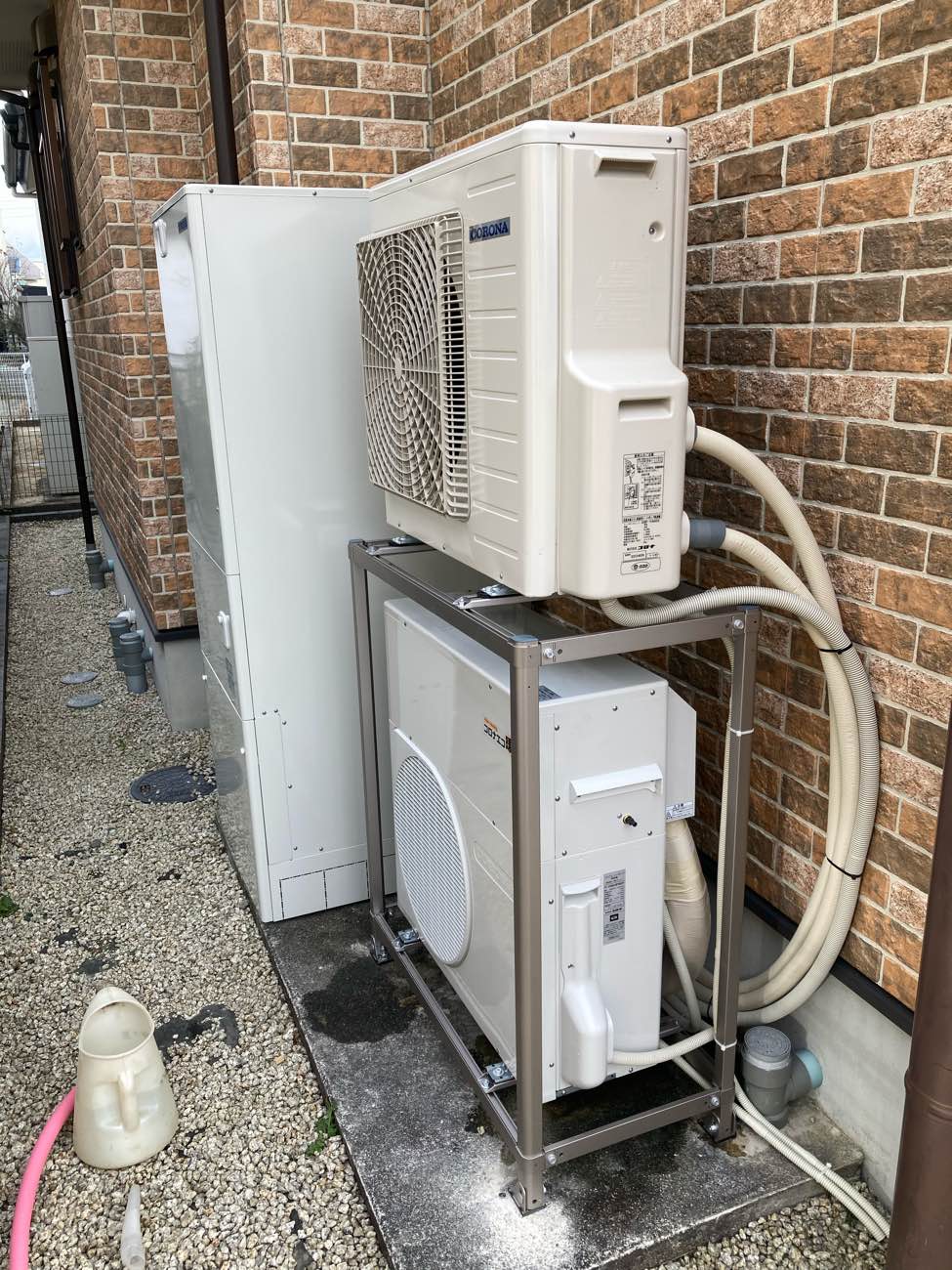 床暖房付エコキュート取替工事｜施工実績｜中電エナジーサービス
