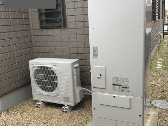 電気温水器からエコキュートへの取替工事