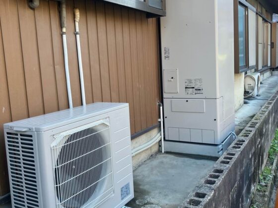 電気温水器からエコキュートへの取替工事